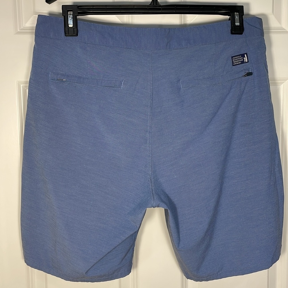 JOHNNIE-O Men’s Jupiter Cotton Performance Shorts Size 34 Blue Pockets Chino - Picture 7 of 16